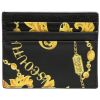 PORTA CARTE DI CREDITO IN PELLE 75YA5PB2ZP357G89 VERSACE JEANS COUTURE