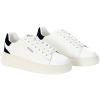 SNEAKERS IN PELLE LISCIA FLJELBLEA12WHBLK GUESS