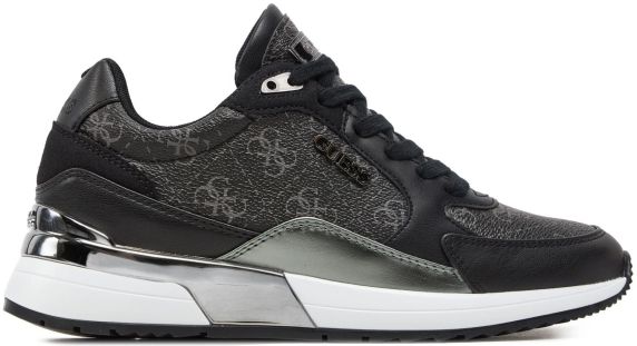 SNEAKERS IN PELLE LOGATA FLTMOXELE12COAL GUESS