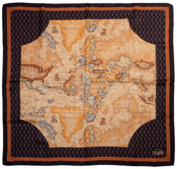 FOULARD GRANDE GEO MONOGRAM 90X90 LMF089G6140504 ALVIERO MARTINI 1A CLASSE