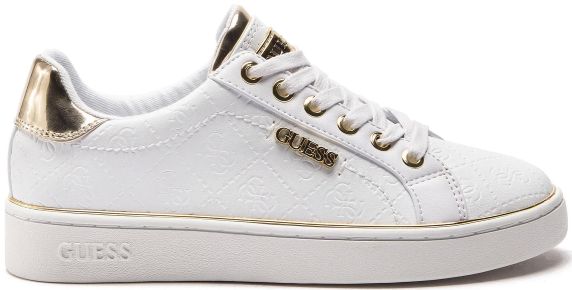 SNEAKERS IN PELLE LOGATA FL5BEKFAL12WHITE GUESS