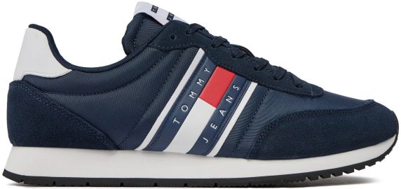 SNEAKERS IN TESSUTO E PELLE NEW TJM RUNNER CASUAL ESS EM0EM01351C1G TOMMY HILFIGER