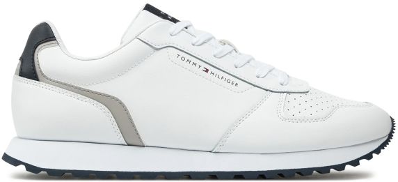 SNEAKERS IN PELLE NEW RUNNER EVA MIX LTH FLAG FM0FM05453YBS TOMMY HILFIGER