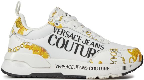 SNEAKERS IN TESSUTO E PELLE 77VA3SA3ZP341G03 VERSACE JEANS COUTURE