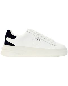 SNEAKERS IN PELLE LISCIA FLJELBLEA12WHBLK GUESS