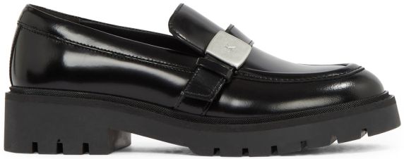 MOCASSINI IN PELLE LUCIDA FLATFORM SHOE DRIVER HDW YW0YW016570GJ CALVIN KLEIN JEANS